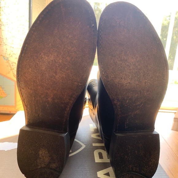 Men`s Black Ariat Roper Size 7D Dress Boots - Picture 7 of 11